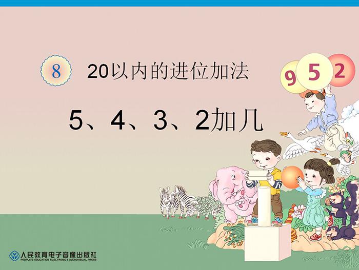 《5、4、3、2加几》20以内的进位加法PPT课件,PPT模板,素材免费下载插图