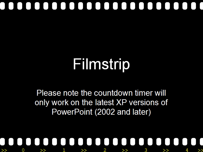 电影胶片风格倒计时,PPT模板,素材免费下载插图