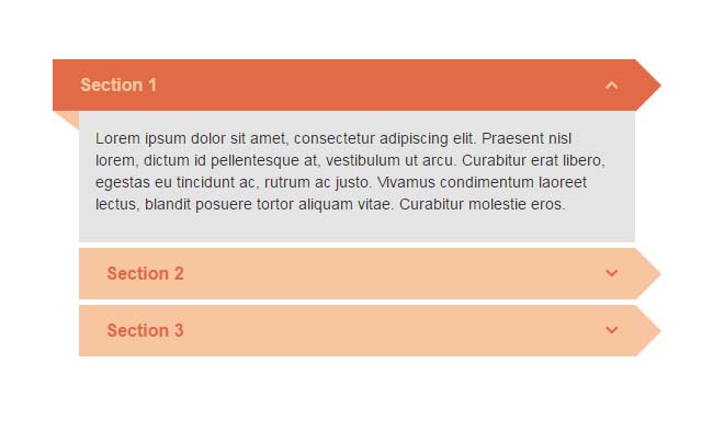 jQuery Bootstrap垂直手风琴列表切换代码插图