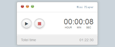 jquery+CSS3迷你音乐播放器效果插图