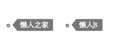 纯CSS3伪类实现icon标签效果插图