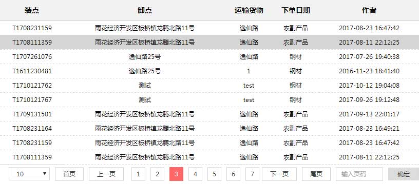 支持页码跳转的jQuery动态数据表格分页插件插图