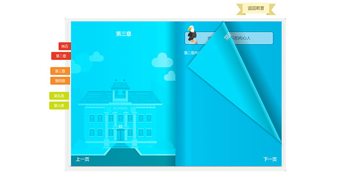 jQuery网页电子书翻页预览特效插图