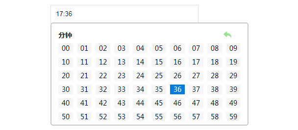 jQuery点击弹出小时分钟选择代码插图