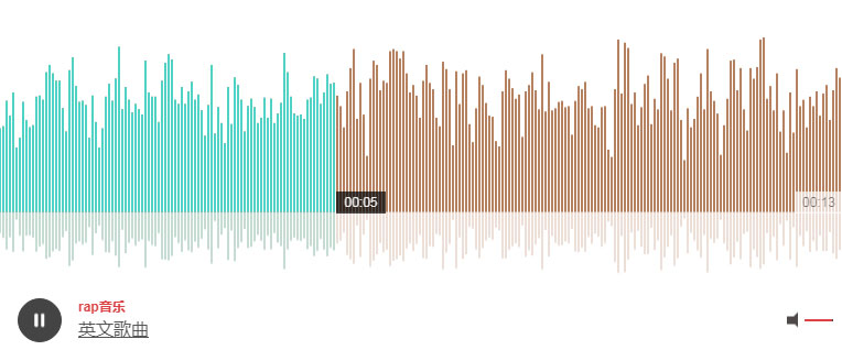 jQuery+html5音频可视化音乐播放特效插图