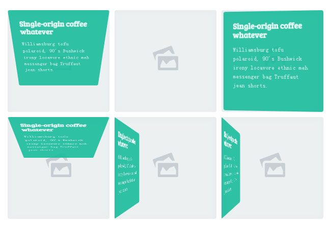 html5+css3鼠标经过图片方向感知3D动画特效插图