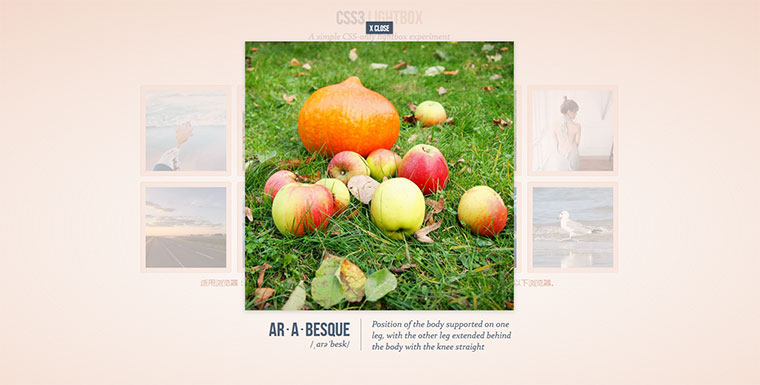 css3半透明遮罩背景lightbox图片展示特效插图
