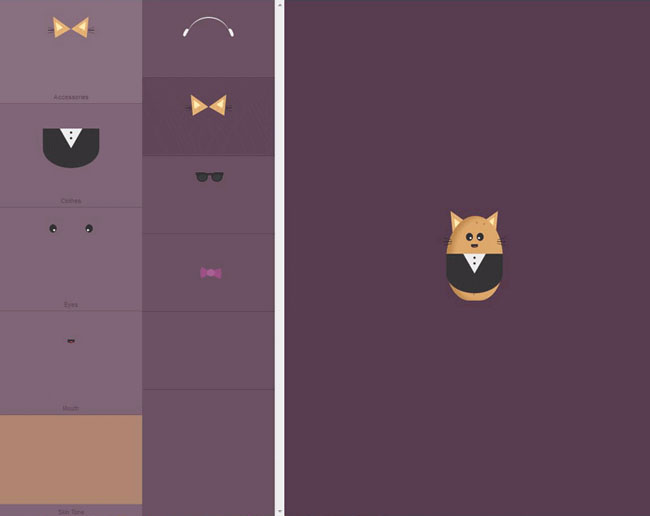 jQuery+CSS3卡通土豆表情DIY装扮特效插图