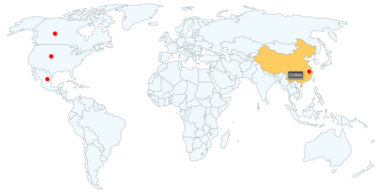 html5+css3世界地图区域划分高亮显示特效插图