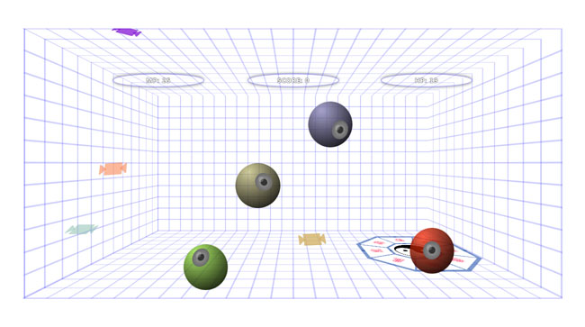 3D立体html5+css3点击眼睛玩游戏插图