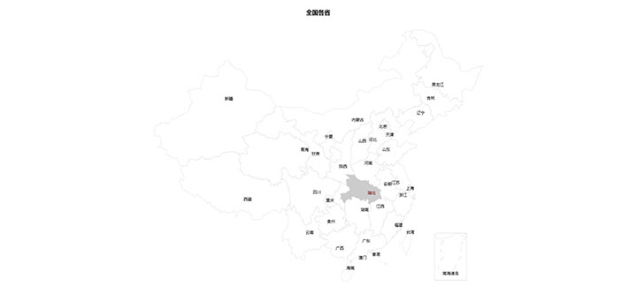 html5 canvas+echarts全国省市地图代码插图