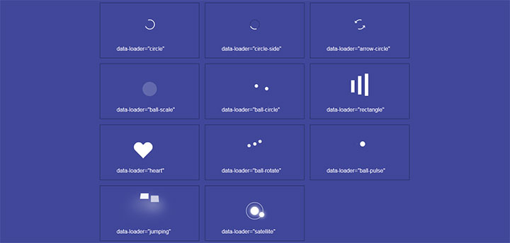 11种CSS3图标加载矢量动画特效插图